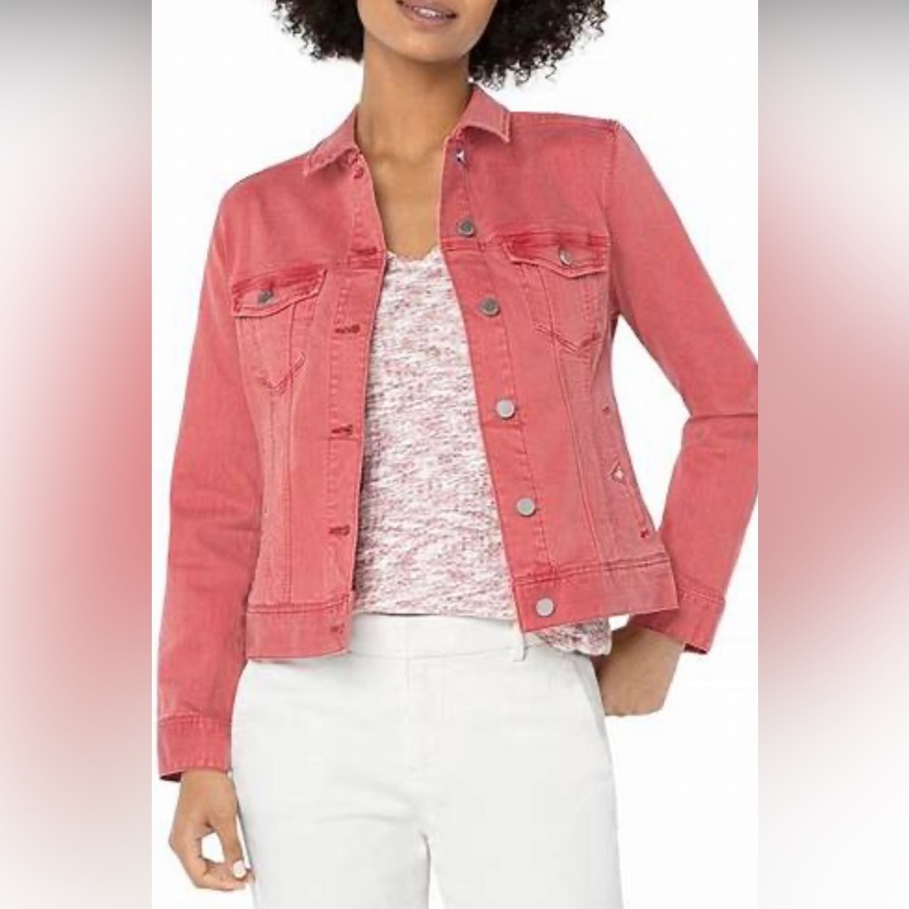 Size Small. Liverpool Los Angeles coral jean jacket